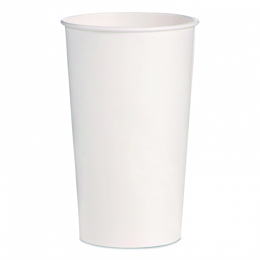 Double Sided Poly (DSP) Paper Cold Cups, 28 oz to 32 oz, White, 40 Cups/Sleeve, 12 Sleeves/Carton (RNP32P2050)