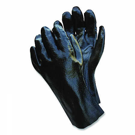 Smooth Finish Single Dipped PVC Gloves, 18