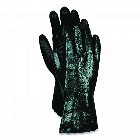 Smooth Finish Single Dipped PVC Gloves, 18