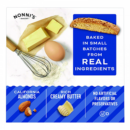Biscotti, Classic Almond, 0.69 oz Individually Wrapped, 25/Pack (NSD197721)