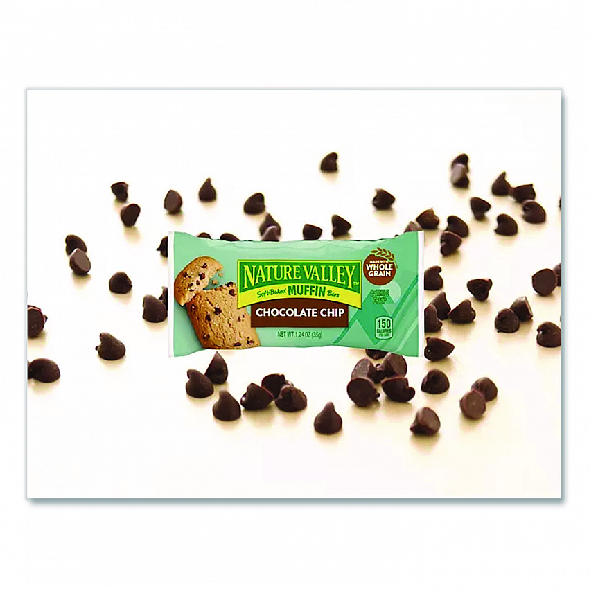 Chocolate Chip Soft-Baked Muffin Bar, 1.24 oz Bar, 12/Box (GEM20667)