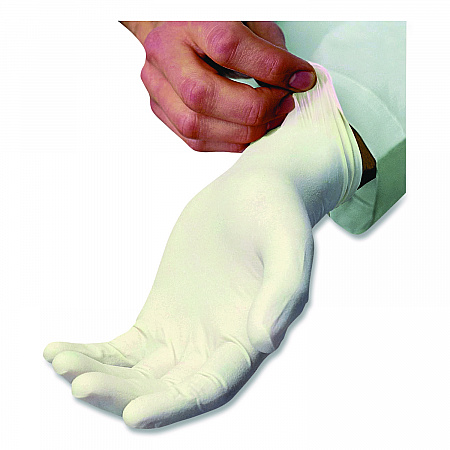 L5201 Series Powder-Free Latex Gloves, Medium, 4 mil Thick, 9