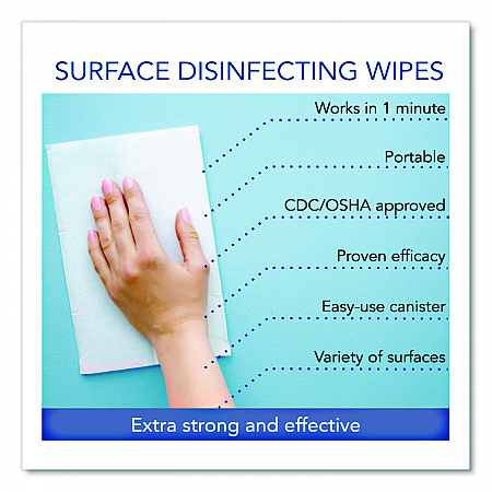 Sani-Cloth Prime Germicidal Disposable Wipes, Large, 1-Ply, 6 x 6.75, Unscented, White, 160/Canister, 12 Canisters/Carton (P25372)