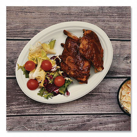 Compostable Molded Fiber Dinnerware, ProPlanet Seal, Platter, 10