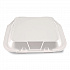 Foam Hinged Lid Containers, 9 x 9 x 3, White, Foam, 200/Carton (12084)