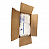 Foam Hinged Lid Containers, 9 x 9 x 3, White, Foam, 200/Carton (12084)
