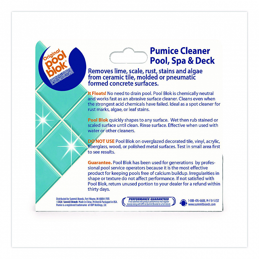 Tile and Concrete Cleaner, 6 x 1.5, Gray, 12/Carton (PB80Q)