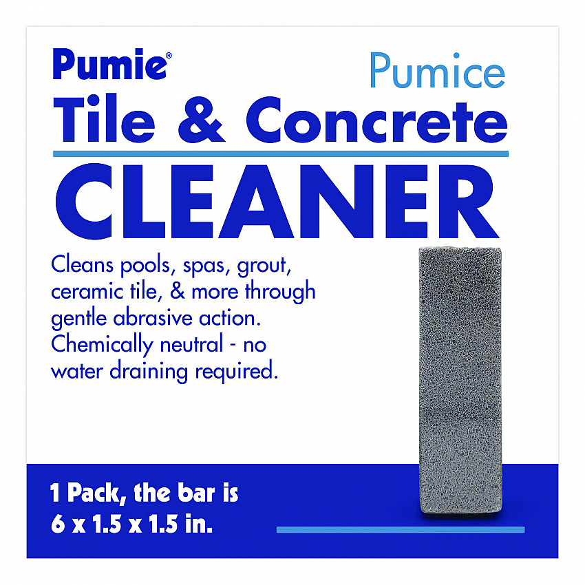 Tile and Concrete Cleaner, 6 x 1.5, Gray, 12/Carton (PB80Q)