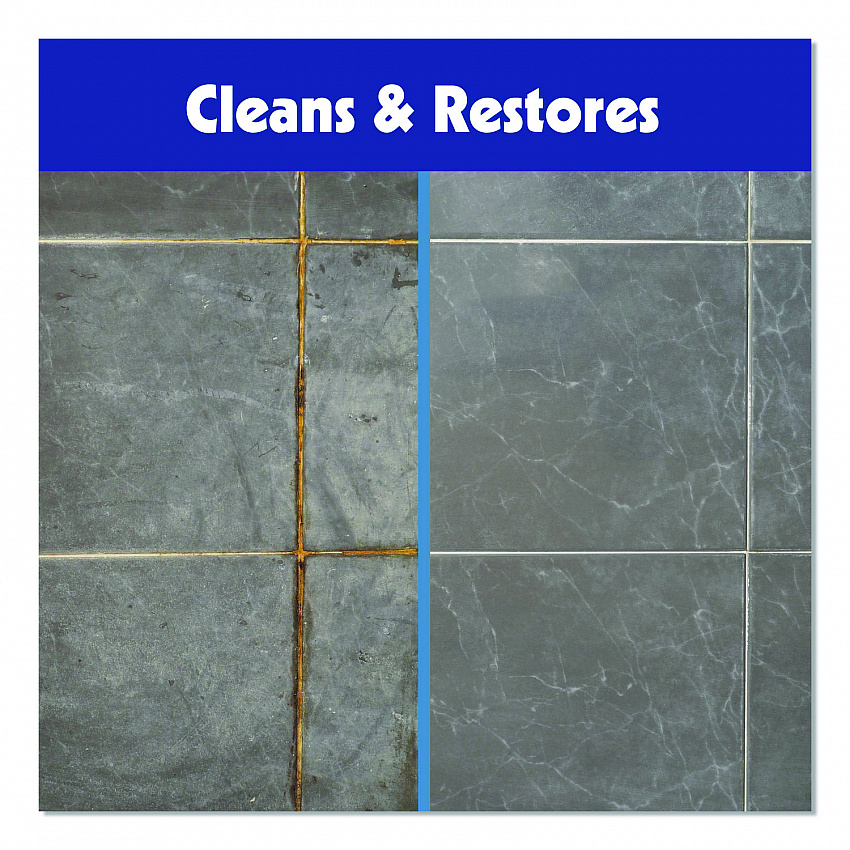 Tile and Concrete Cleaner, 6 x 1.5, Gray, 12/Carton (PB80Q)