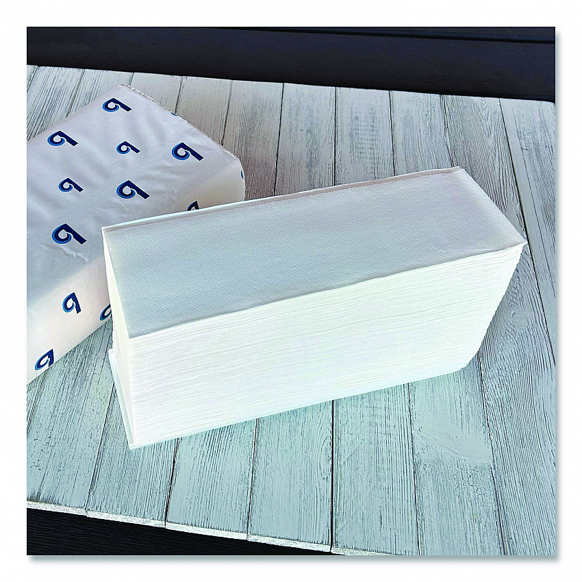 Structured Multifold Towels, 1-Ply, 9 x 9.5, White, 250/Pack, 16 Packs/Carton (6204)