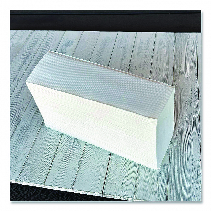 Structured Multifold Towels, 1-Ply, 9 x 9.5, White, 250/Pack, 16 Packs/Carton (6204)