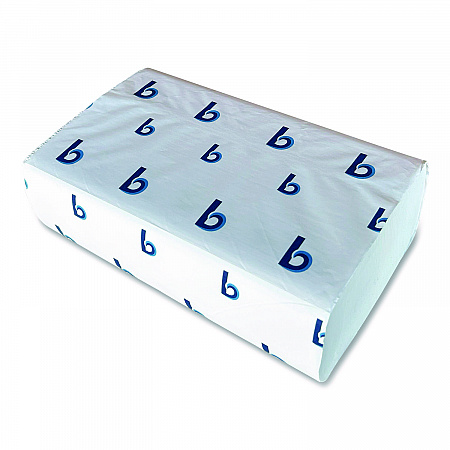 Structured Multifold Towels, 1-Ply, 9 x 9.5, White, 250/Pack, 16 Packs/Carton (6204)