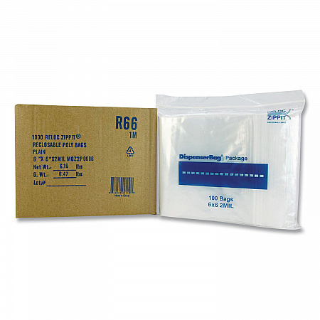 Reloc Zippit Plastic Zipper Bags, 6