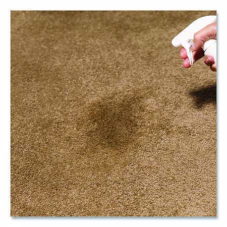 Professional Carpet Stain Remover Plus Deodorizer, Lemon Scent, 32 oz Spray Bottle, 6/Carton (352258)