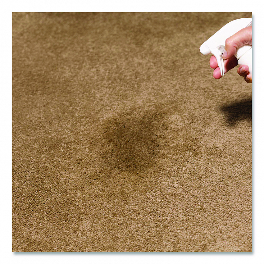 Professional Carpet Stain Remover Plus Deodorizer, Lemon Scent, 32 oz Spray Bottle, 6/Carton (352258)