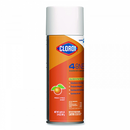4-in-One Disinfectant and Sanitizer, Citrus Scent, 14 oz Aerosol Spray (31043)
