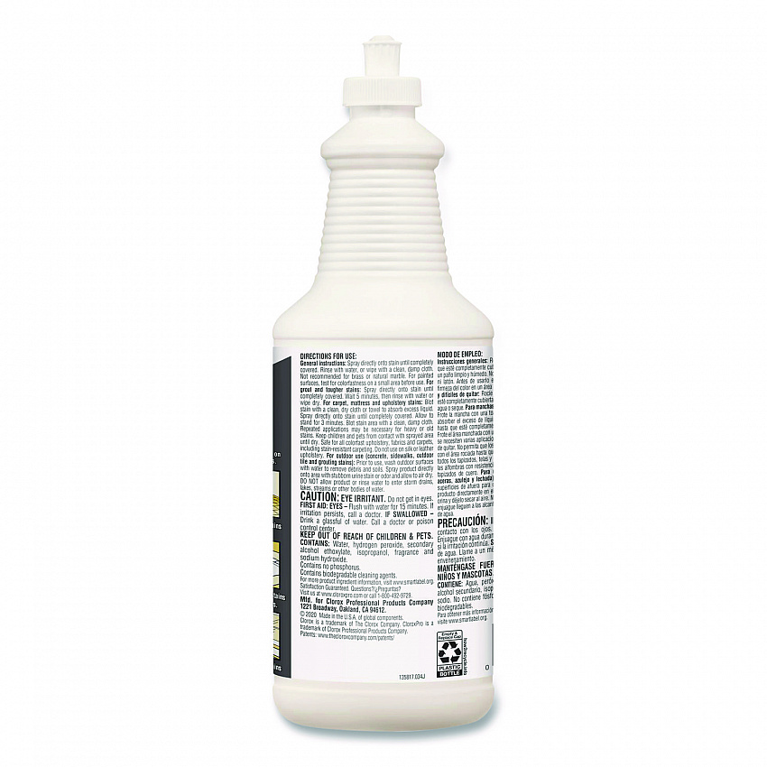 CloroxPro Urine Remover for Stains and Odors, Clean Floral Scent, 32 oz Pull-Top Bottle (31415EA)