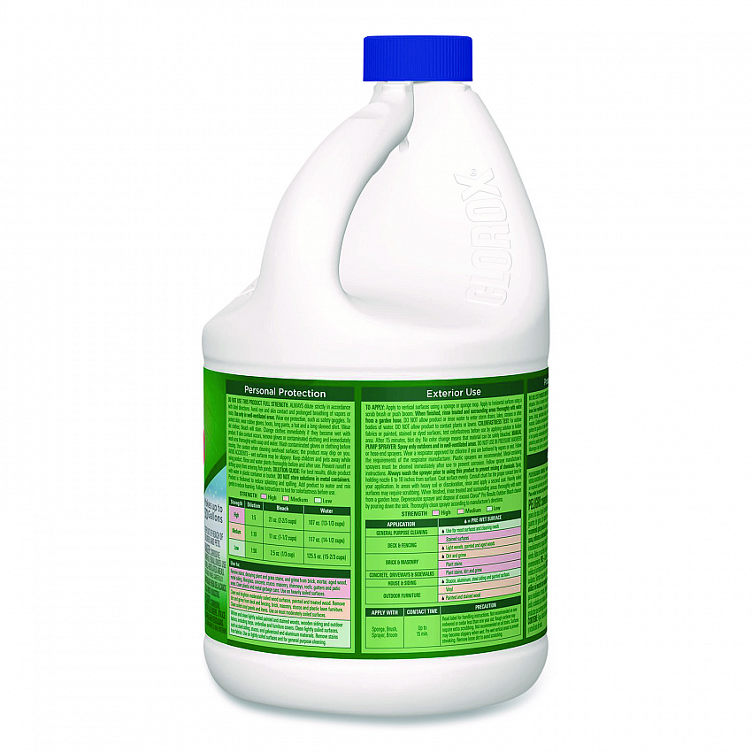 ProResults Concentrated Outdoor Bleach, Unscented, 81 oz Bottle, 6/Carton (32438)