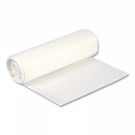 High-Density Waste Can Liners, 33 gal, 11 mic, 33 x 40, Natural, Roll, 25 Bags/Roll, 20 Rolls/Carton (Z6640MNR03)