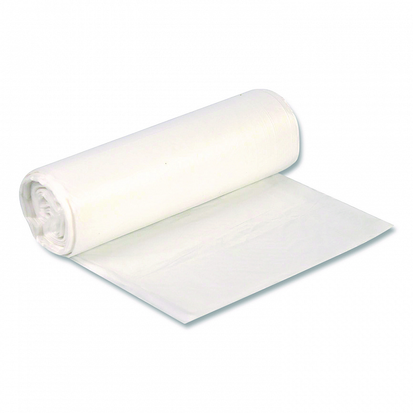High-Density Waste Can Liners, 33 gal, 11 mic, 33 x 40, Natural, Roll, 25 Bags/Roll, 20 Rolls/Carton (Z6640MNR03)