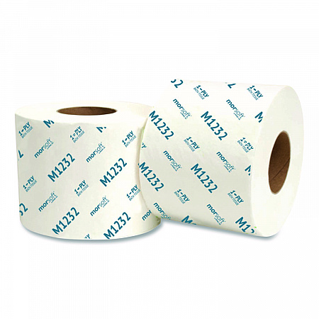 Morsoft Controlled Bath Tissue, Septic Safe, 1-Ply, White, 1,200 Sheets/Roll, 48 Rolls/Carton (M1232)