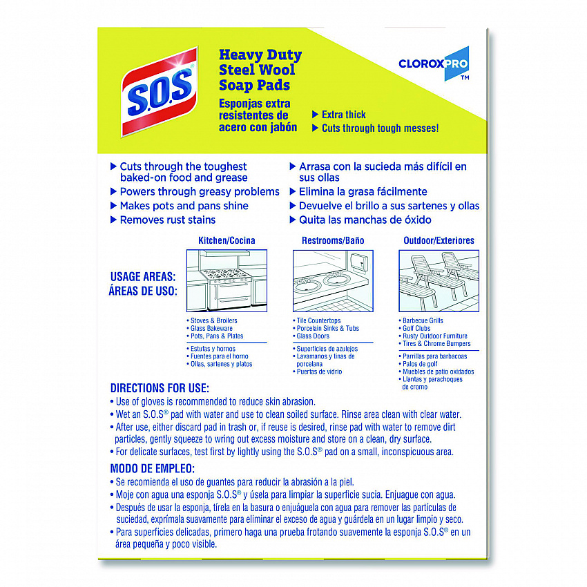 Steel Wool Soap Pads, 2.4 x 3, Steel, 15 Pads/Box, 12 Boxes/Carton (88320CT)