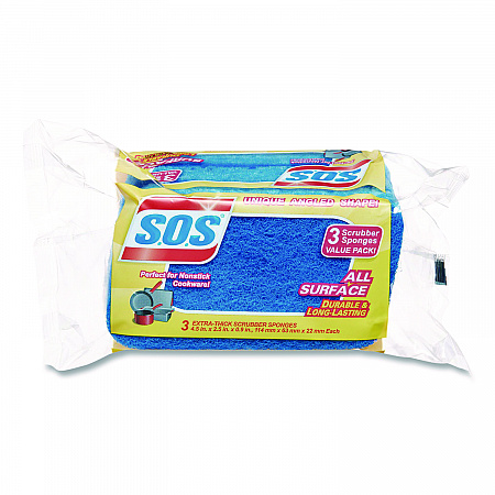 All Surface Scrubber Sponge, 2.5 x 4.5, 0.9