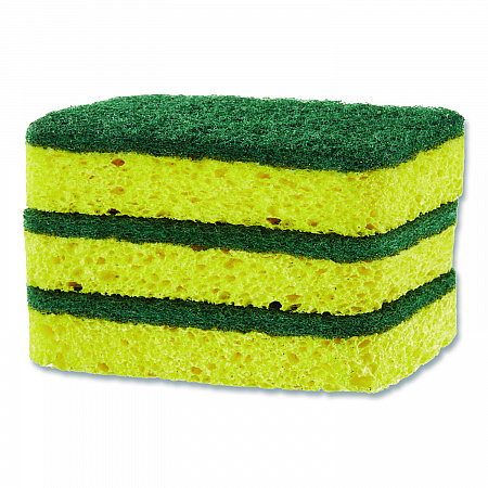 Heavy Duty Scrubber Sponge, 2.5 x 4.5, 0.9