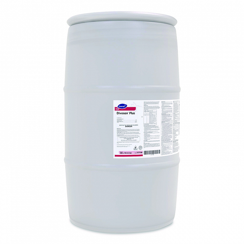 Divosan Plus Spectrum Sanitizer, Acetic Acid Scent, 55 gal Drum (3177186)