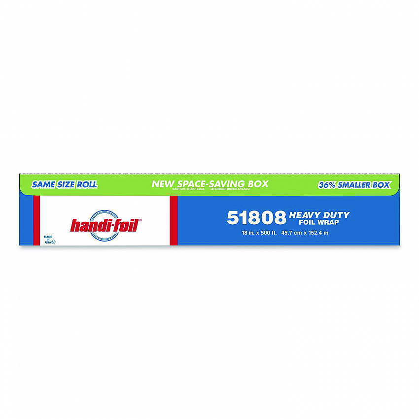 Heavy Duty Aluminum Foil, 18" x 500 ft (51808)