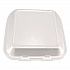 Foam Hinged Lid Containers, 3-Compartment, 7.56 x 8.25 x 2.38, White, Foam, 200/Carton (12109)