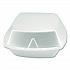 Foam Hinged Lid Containers, 6 x 6 x 3, White, Foam, 500/Carton (12175)