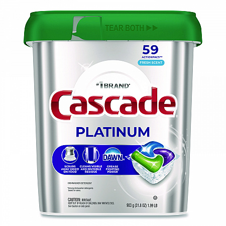 ActionPacs, Fresh Scent, 31.8 oz, 59 Pacs/Tub, 3 Tubs/Carton (15534CT)