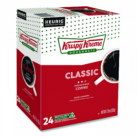 Classic Coffee K-Cups, Medium Roast, 24/Box (6110)