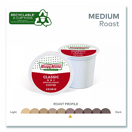 Classic Coffee K-Cups, Medium Roast, 24/Box (6110)