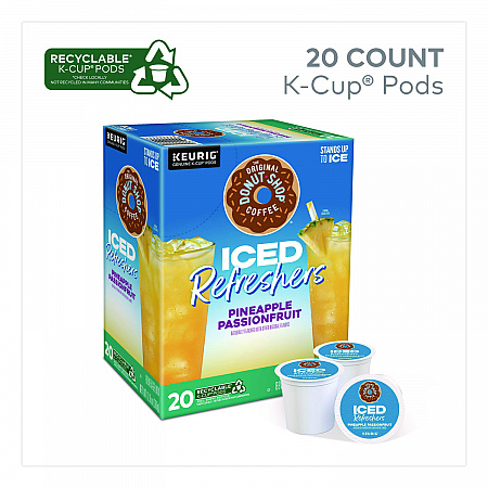 ICED Refreshers K-Cup Pods, Pineapple Passion Fruit, 20/Box (0236)
