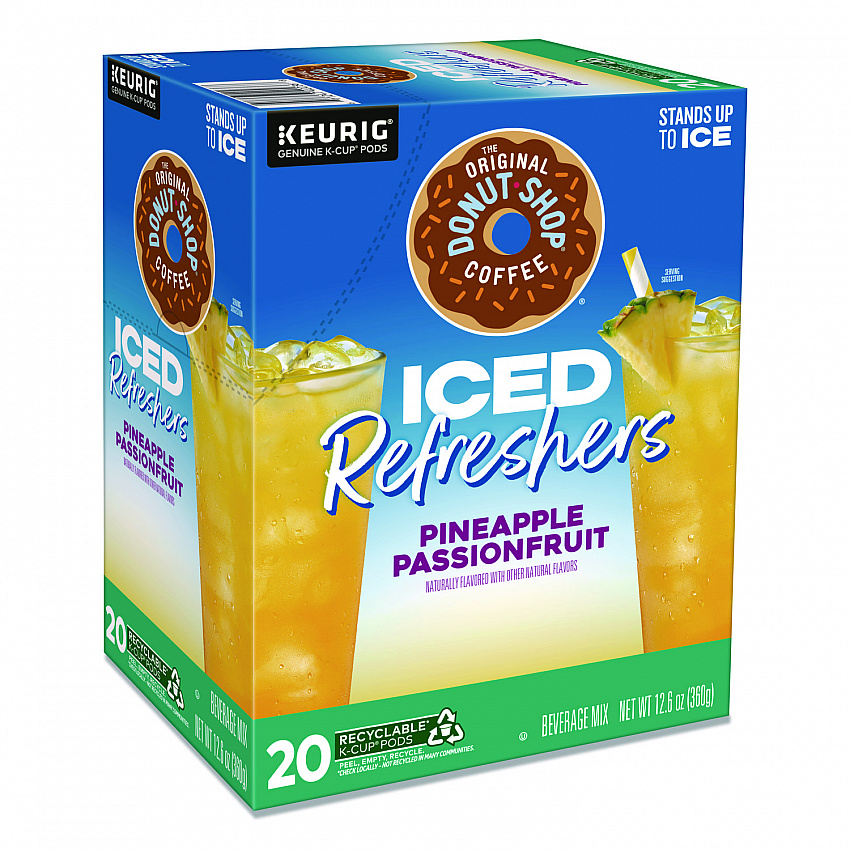 ICED Refreshers K-Cup Pods, Pineapple Passion Fruit, 20/Box (0236)
