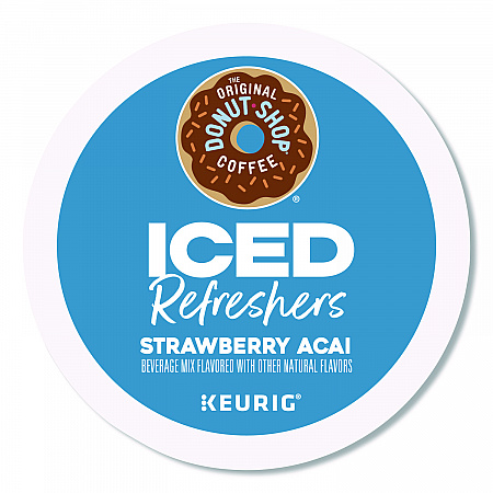 ICED Refreshers K-Cup Pods, Strawberry Acai, 20/Box (0237)