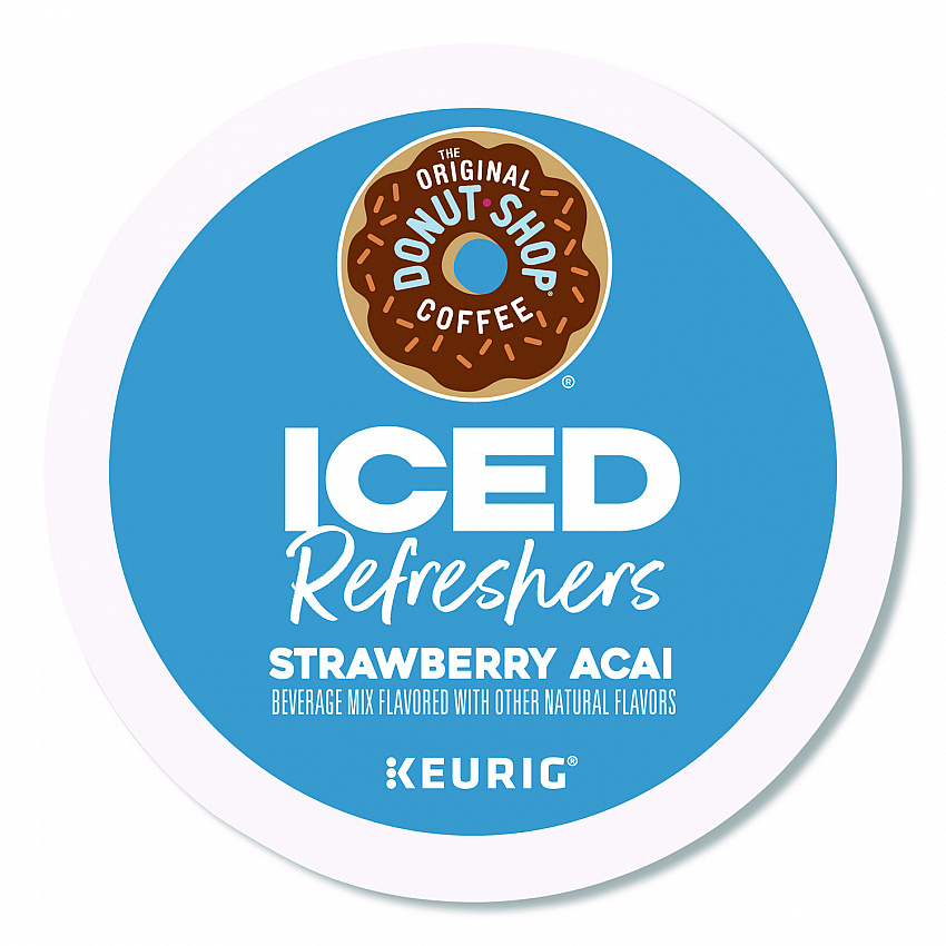 ICED Refreshers K-Cup Pods, Strawberry Acai, 20/Box (0237)