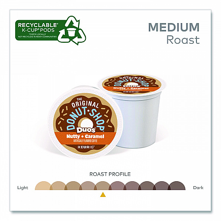 Nutty Plus Caramel K-Cup, 0.34 oz, 24/Box (7476)