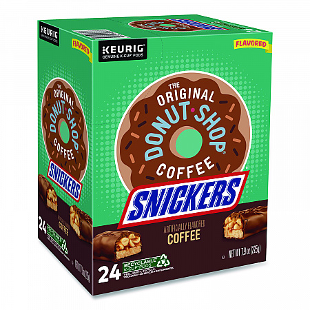 SNICKERS Flavored Coffee K-Cups, 24/Box (9608)