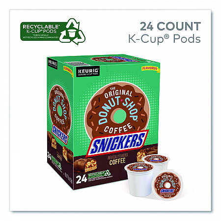 SNICKERS Flavored Coffee K-Cups, 24/Box (9608)