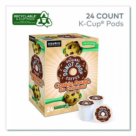 Cookie Dough So Delicious K-Cups, 0.3 oz K-Cup, 24/Box (9534)