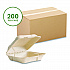 Nourish Molded Fiber Takeout Containers, Compostable, 9 x 9 x 3, Natural, Sugarcane, 200/Carton (VWHC91NFA)