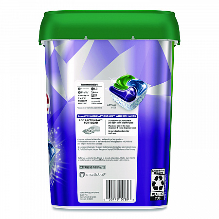 Platinum Plus ActionPacs Dishwasher Detergent Pods, Fresh Scent, 26.6 oz Tub, 47/Tub, 3 Tubs/Carton (15789CT)