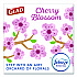 OdorShield Small Drawstring Trash Bags, 4 gal, Cherry Blossom Scent, 0.5 mil, 18