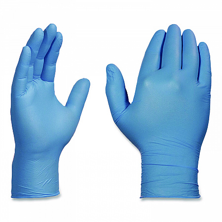 Industrial Nitrile Gloves, Powder-Free, Large, 3 mil Thick, 9.5