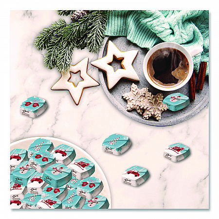 Promises Frosty and Festive Dark Chocolate and Sea Salt Caramel Candy, 7.94 oz Bag (MMM59122)