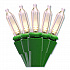 Indoor/Outdoor LED Holiday String Lights, 60 Bulbs/String, 25 ft String, White/Green Wire, 2 Strings (EGPHLGWWL)