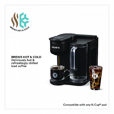 K-Brew + Chill Single Serve Coffee Maker, Black (5000380296)